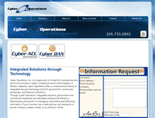 Tablet Screenshot of cyberoperations.com